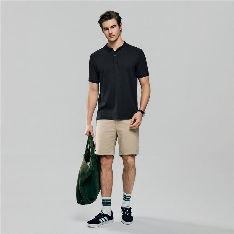 Giordano Men's Slim Waffle Knit Premium Polo - first_variant_option_2 Premium Polo for Giordano