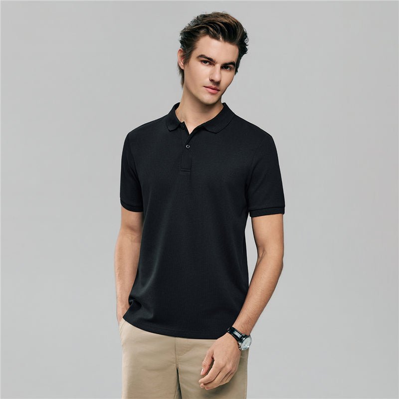 Giordano Men's Slim Waffle Knit Premium Polo - first_variant_option_2 Premium Polo for Giordano