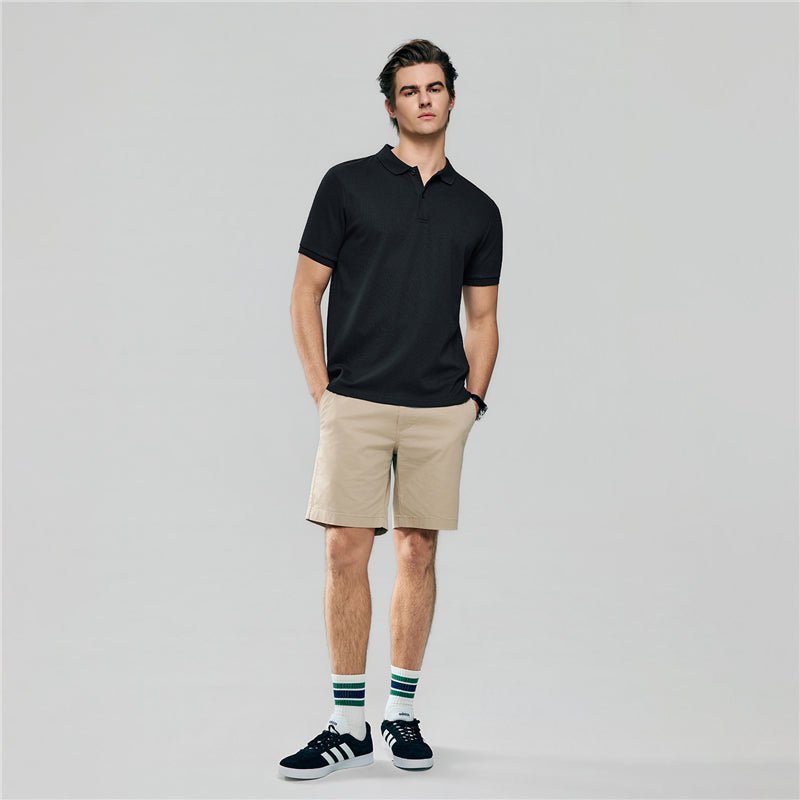 Giordano Men's Slim Waffle Knit Premium Polo - first_variant_option_2 Premium Polo for Giordano