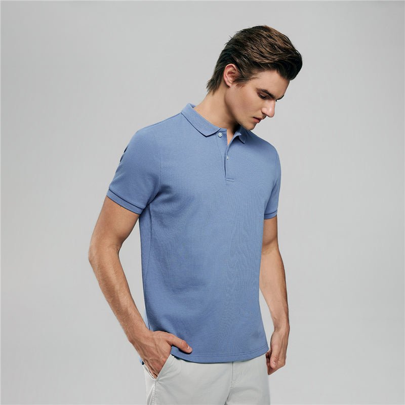 Giordano Men's Slim Waffle Knit Premium Polo - first_variant_option_2 Premium Polo for Giordano