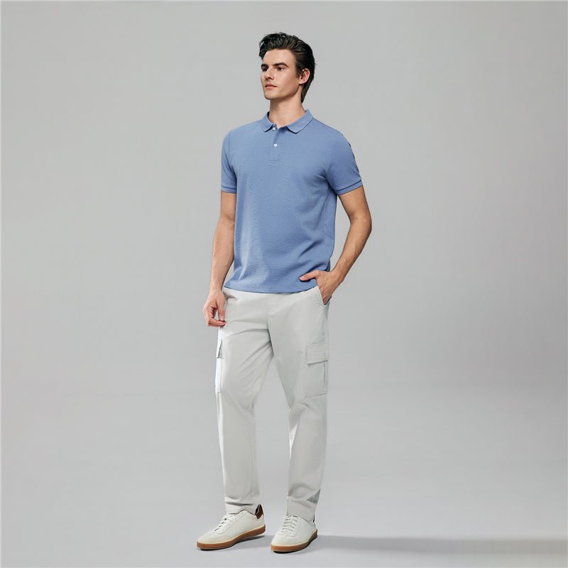 Giordano Men's Slim Waffle Knit Premium Polo - first_variant_option_2 Premium Polo for Giordano