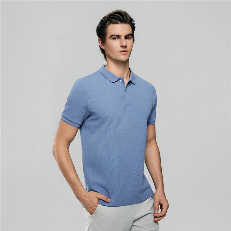 Giordano Men's Slim Waffle Knit Premium Polo - first_variant_option_2 Premium Polo for Giordano