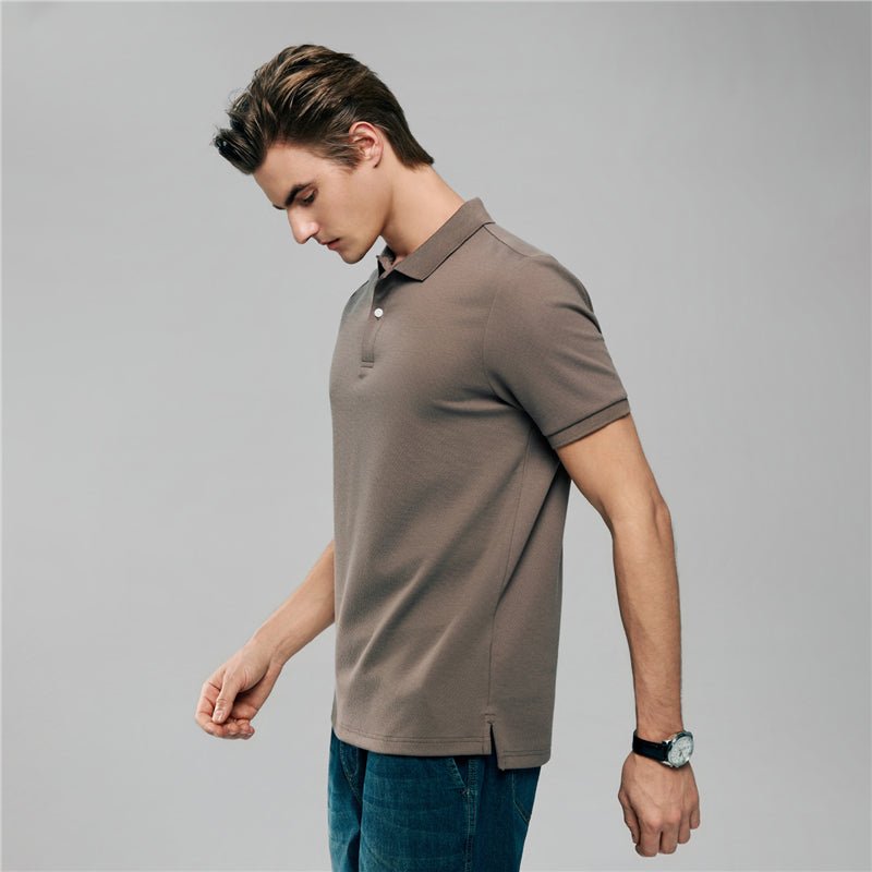 Giordano Men's Slim Waffle Knit Premium Polo - first_variant_option_2 Premium Polo for Giordano