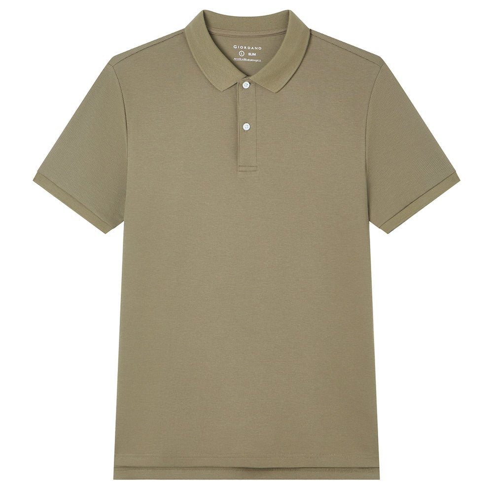 Giordano Men's Slim Waffle Knit Premium Polo - first_variant_option_2 Premium Polo for Giordano