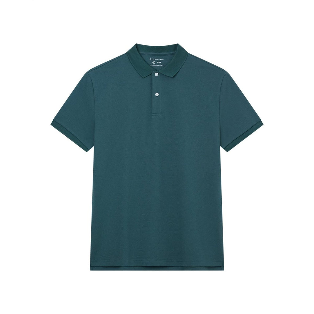 Giordano Men's Slim Waffle Knit Premium Polo - first_variant_option_2 Premium Polo for Giordano