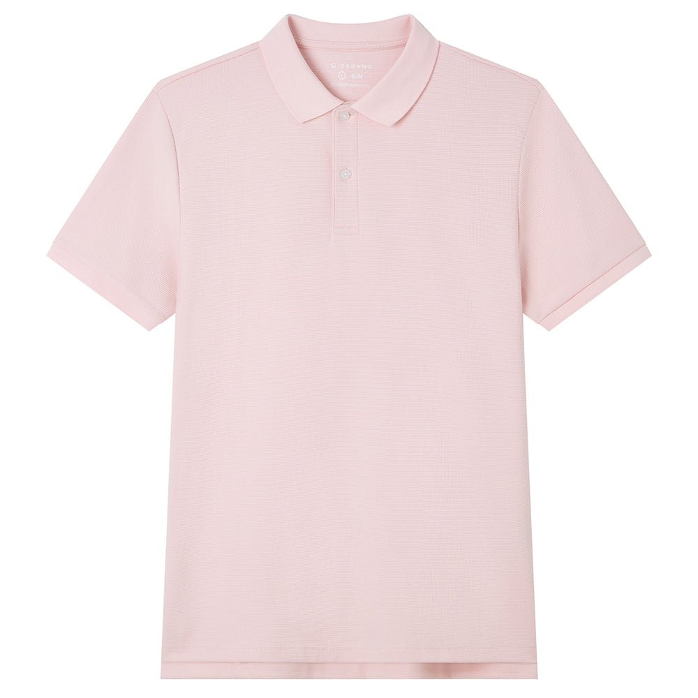 Giordano Men's Slim Waffle Knit Premium Polo - first_variant_option_2 Premium Polo for Giordano