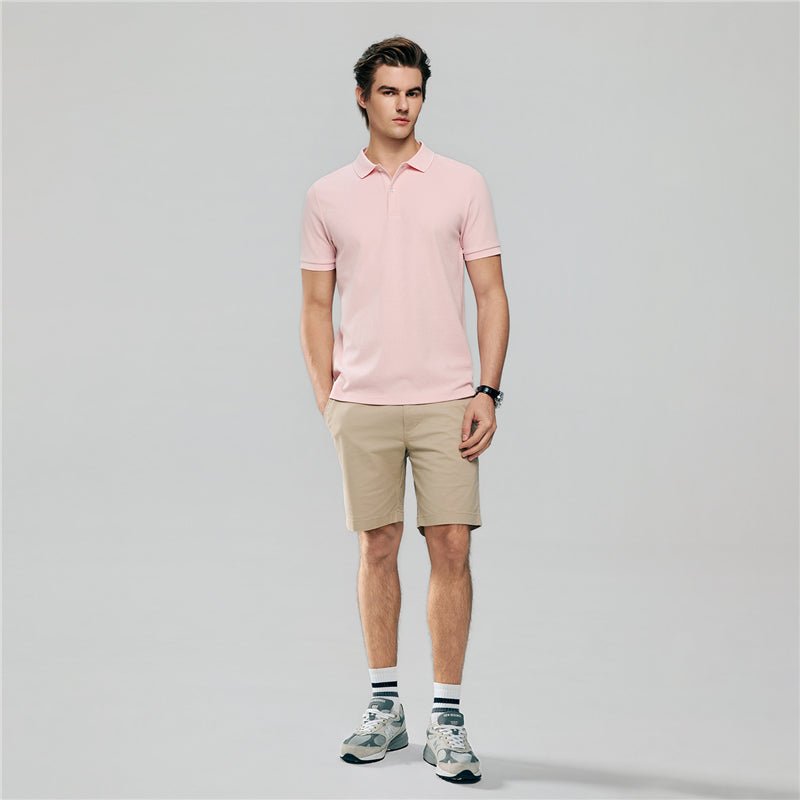 Giordano Men's Slim Waffle Knit Premium Polo - first_variant_option_2 Premium Polo for Giordano