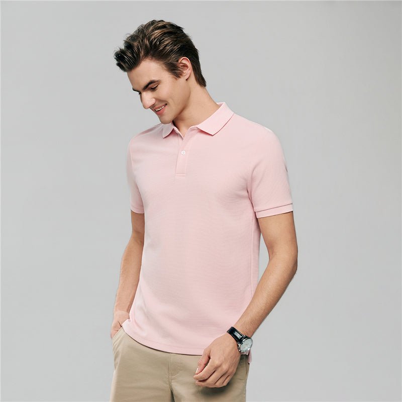 Giordano Men's Slim Waffle Knit Premium Polo - first_variant_option_2 Premium Polo for Giordano