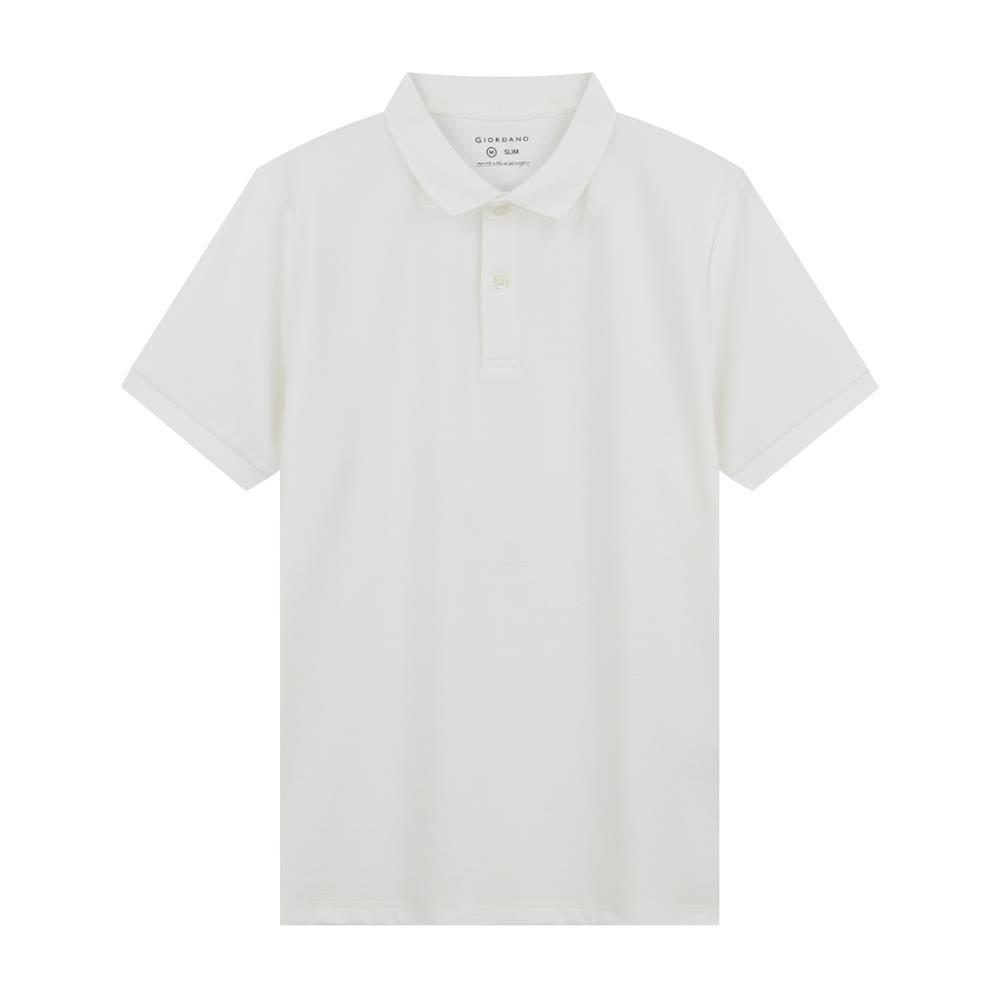 Giordano Men's Slim Waffle Knit Premium Polo - first_variant_option_2 Premium Polo for Giordano