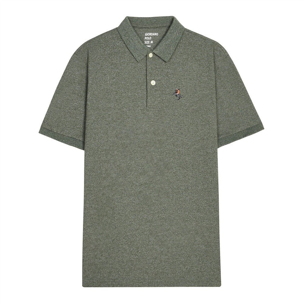 Giordano Men's Solid Small Napoleon Polo - Premium Polo
