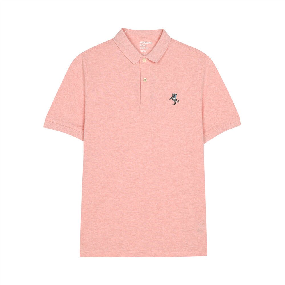 Giordano Men's Solid Small Napoleon Polo - Premium Polo