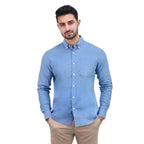 Giordano Men's Stretch Long Sleeve Slim Button Front Shirt - Premium Shirts