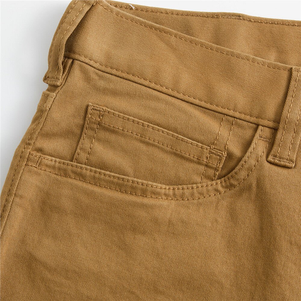 Giordano Men's Stretchy Mid Rise Khakis - Premium Pants