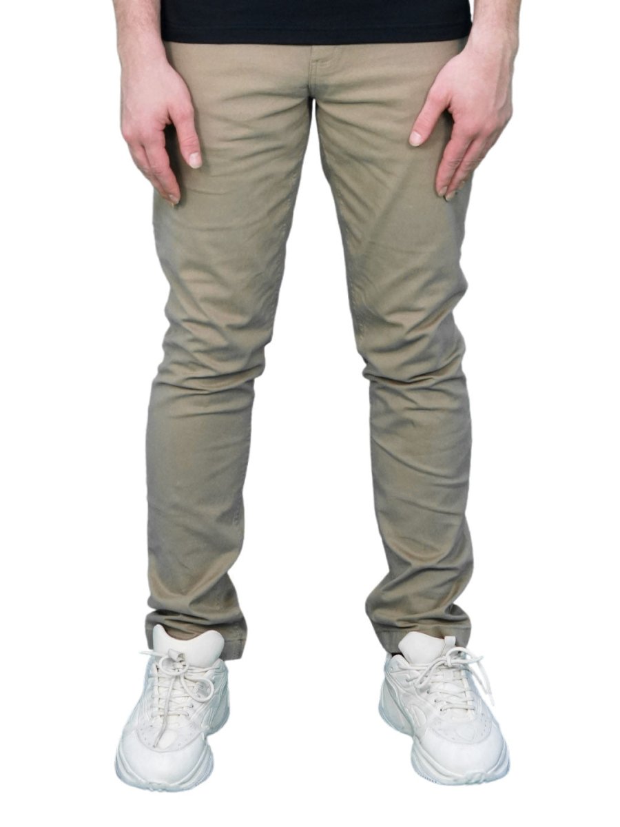 Giordano Men's Stretchy Mid Rise Khakis - Premium Pants