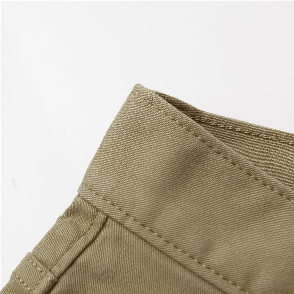Giordano Men's Stretchy Mid Rise Khakis - Premium Pants