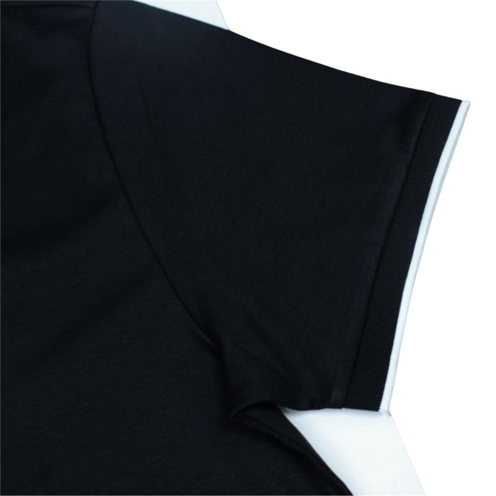 Giordano Men's V-Neck Tee - Slim Fit, Cotton Interlock, Solid Colors - Premium Tee