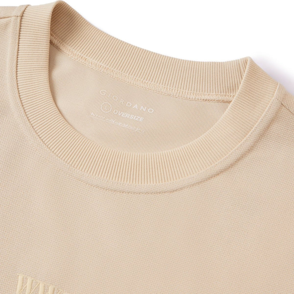Giordano Men's Waffle Knit Crewneck Tee - Premium Tee