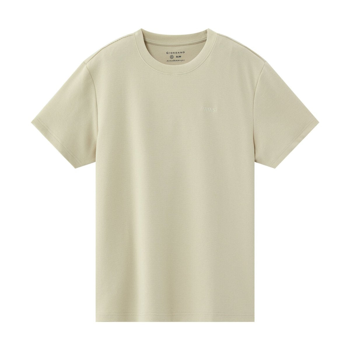 Giordano Men's Waffle Slim Tee | Cotton-Blend Comfort & Style - Premium Tee