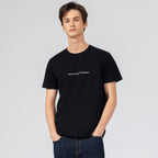 Giordano Men's World Without Strangers Print Tee - Slim Fit, Crew Neck, Cotton - Premium Print Tee