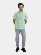 Giordano Men's Wrinkle Free Cotton Oxford Short Sleeve Shirt - Premium Shirts