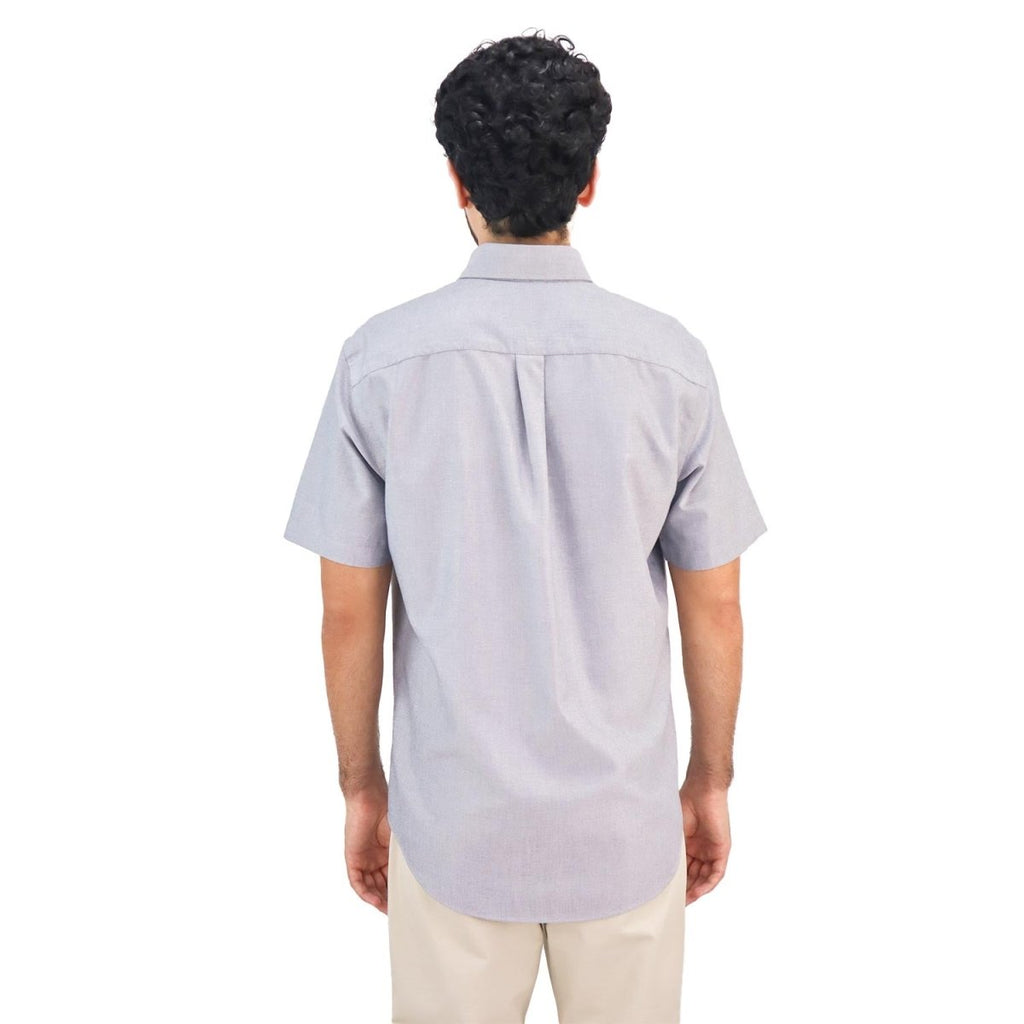 Giordano Men's Wrinkle Free Cotton Oxford Short Sleeve Shirt - Premium Shirts