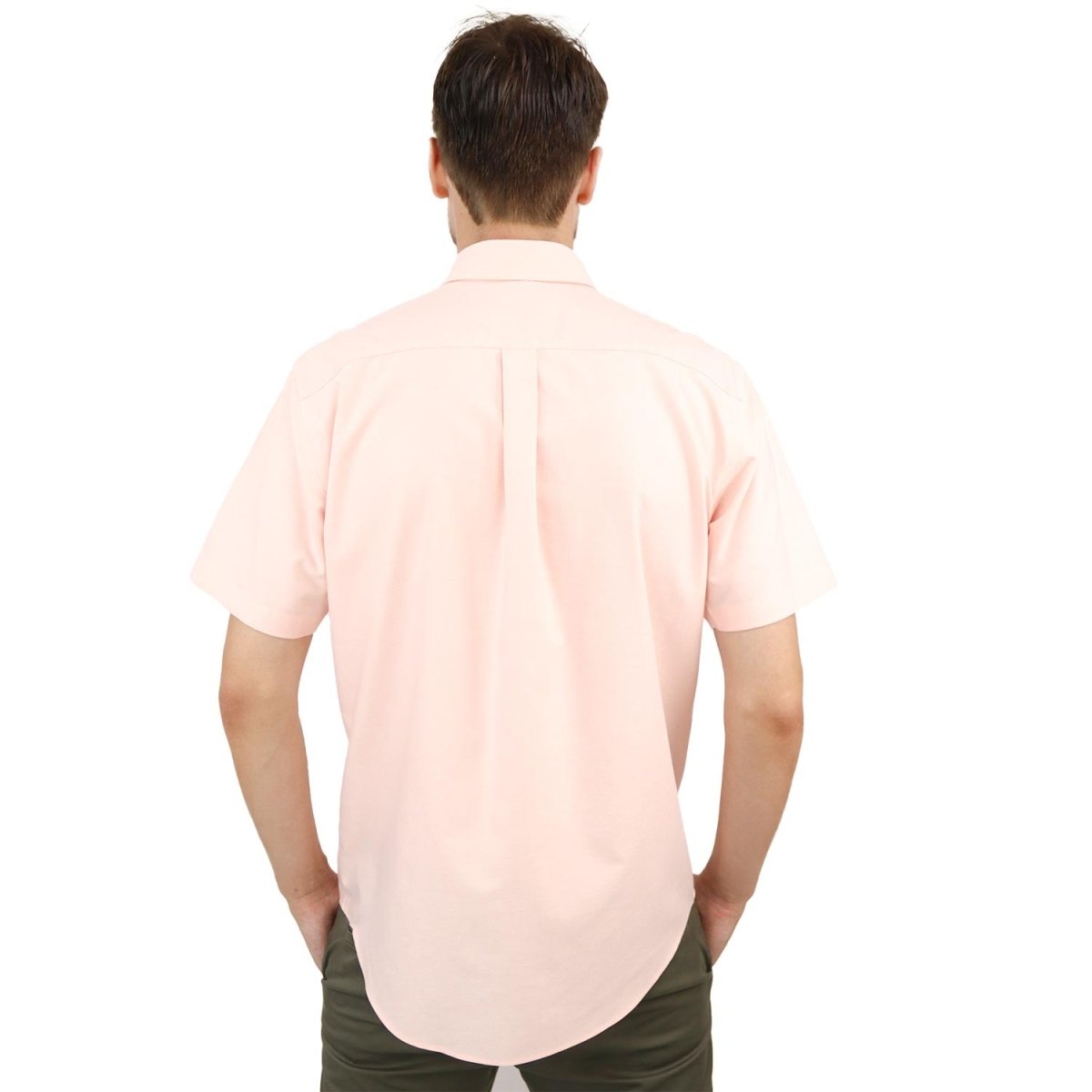 Giordano Men's Wrinkle Free Cotton Oxford Short Sleeve Shirt - Premium Shirts
