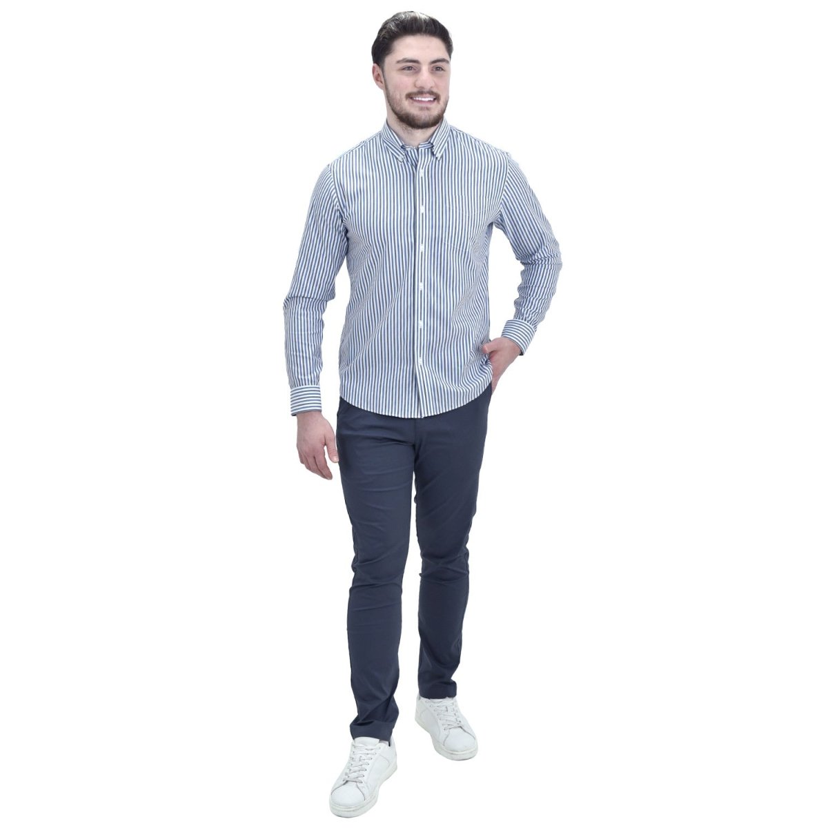 Giordano Men's Wrinkle Free Cotton Shirt: Comfort & Style - Premium Shirts