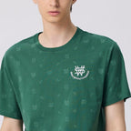 Giordano Men's Wws Crewneck Short Sleeve Slim Fit All Over Print Print Tee - Premium Print Tee