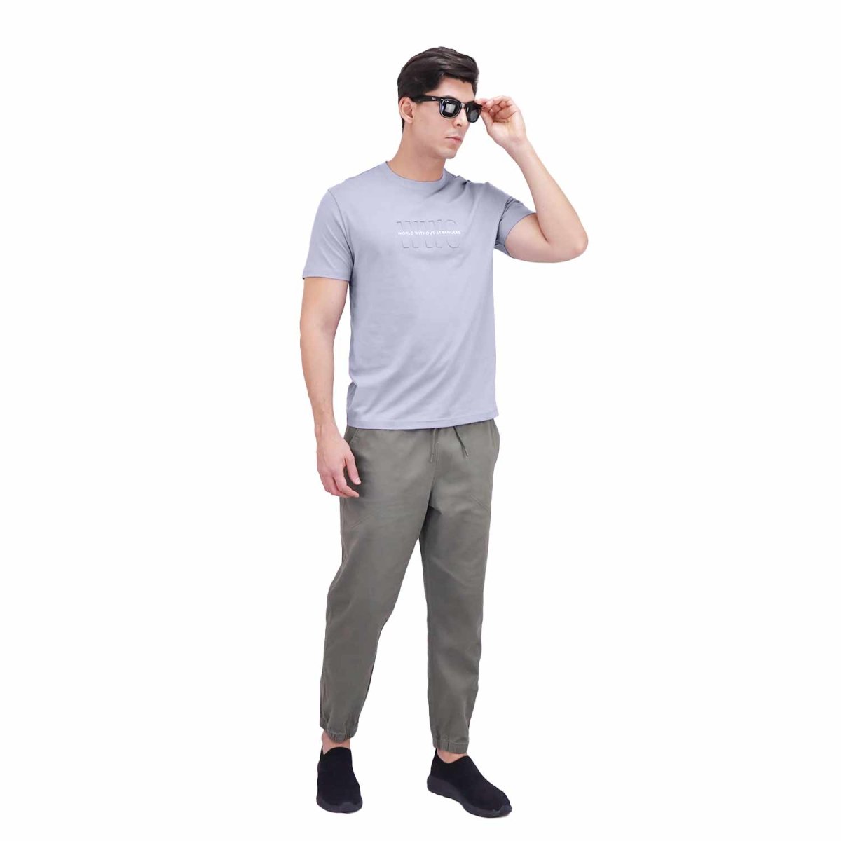 Giordano Men's Wws Print Slim Fit Jersey Tee - Premium Print Tee