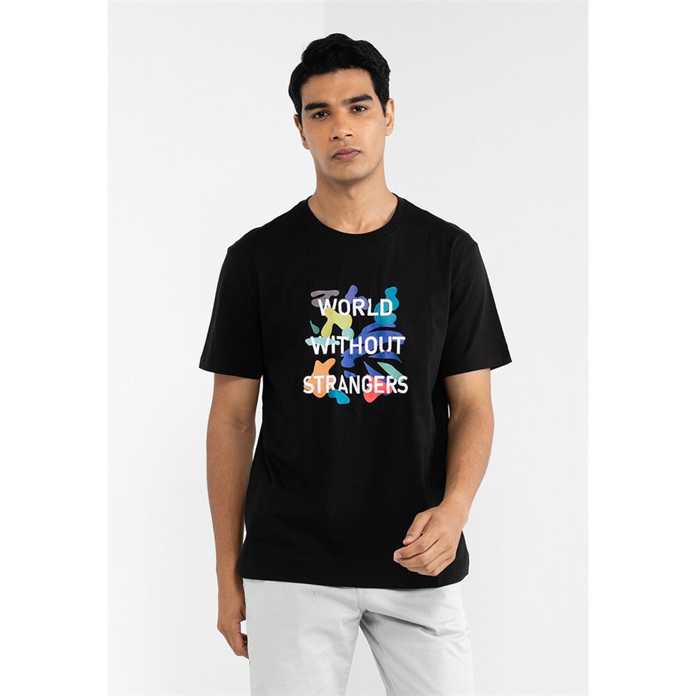 Giordano Men's Wws Theme Print Tee's - Premium Print Tee