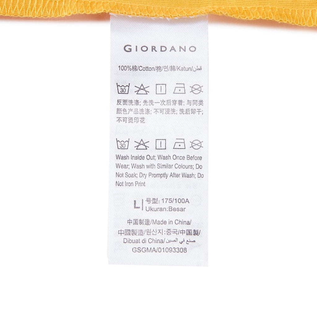 Giordano Men's Wws Theme Print Tee's - Premium Print Tee