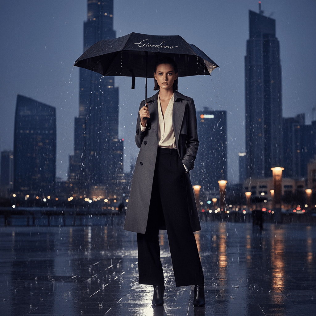 Giordano Polyester Umbrella With Signature Logo - first_variant_option_2 Premium Umbrella for Giordano