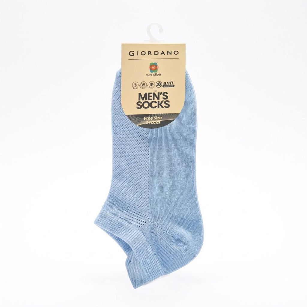 Giordano Unisec 2-Pack Low Cut Ped Socks with Soft Stretch Comfort - Premium Socks