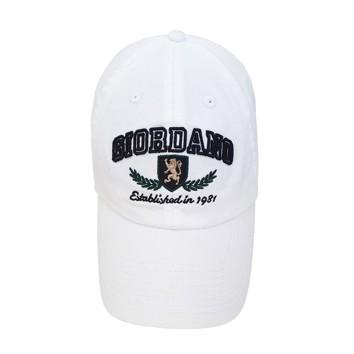 Giordano Unisex Cotton Cap With 3D Embroidery - Premium Cap