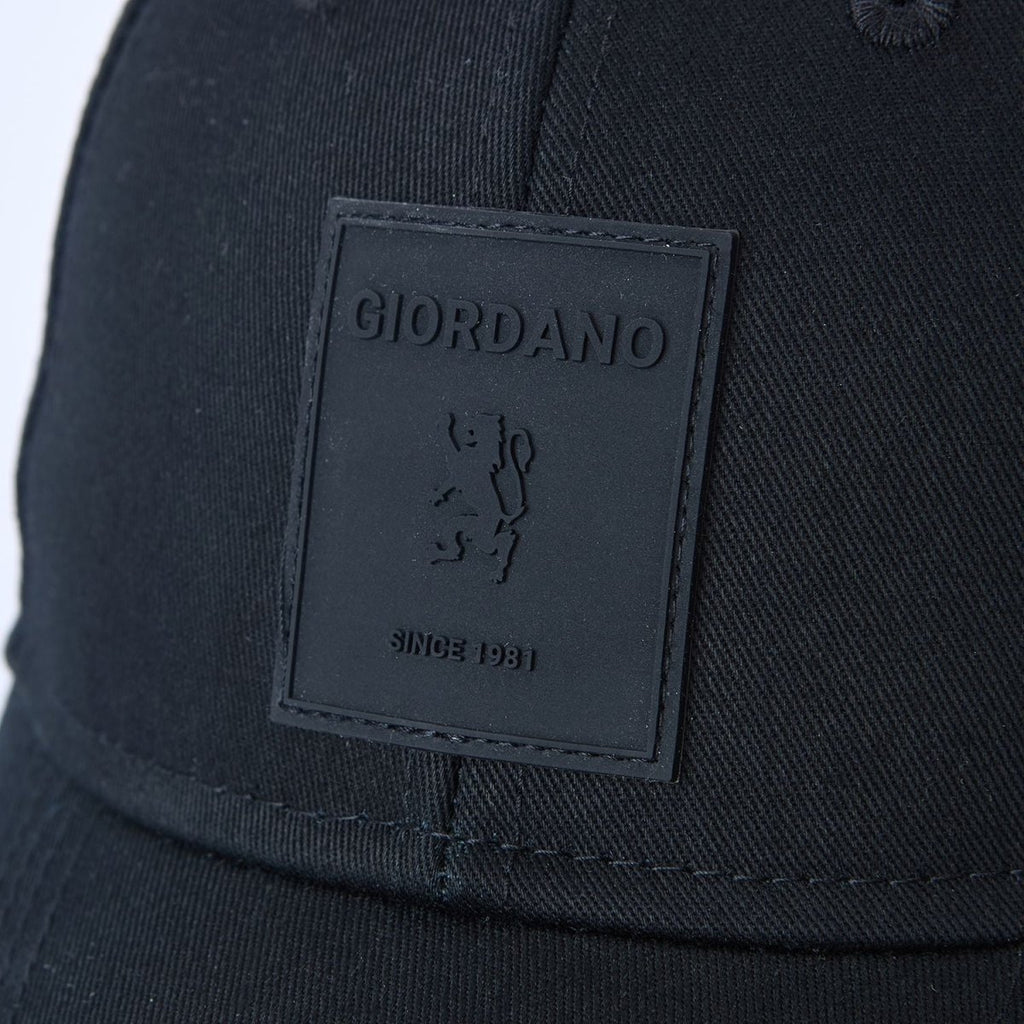 Giordano Unisex Cotton Rubber Badge Baseball Cap - Premium Cap