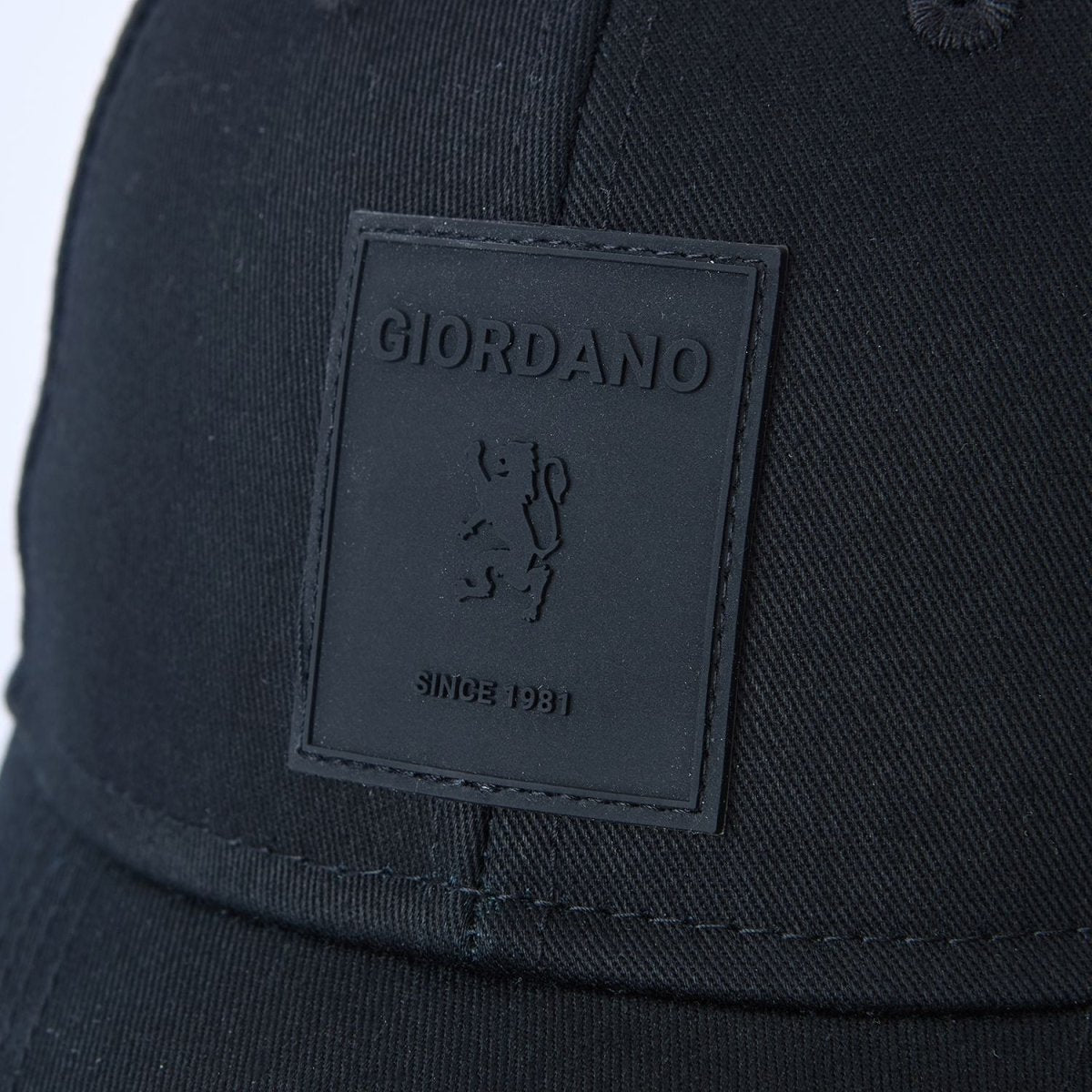 Giordano Unisex Cotton Rubber Badge Baseball Cap - Premium Cap