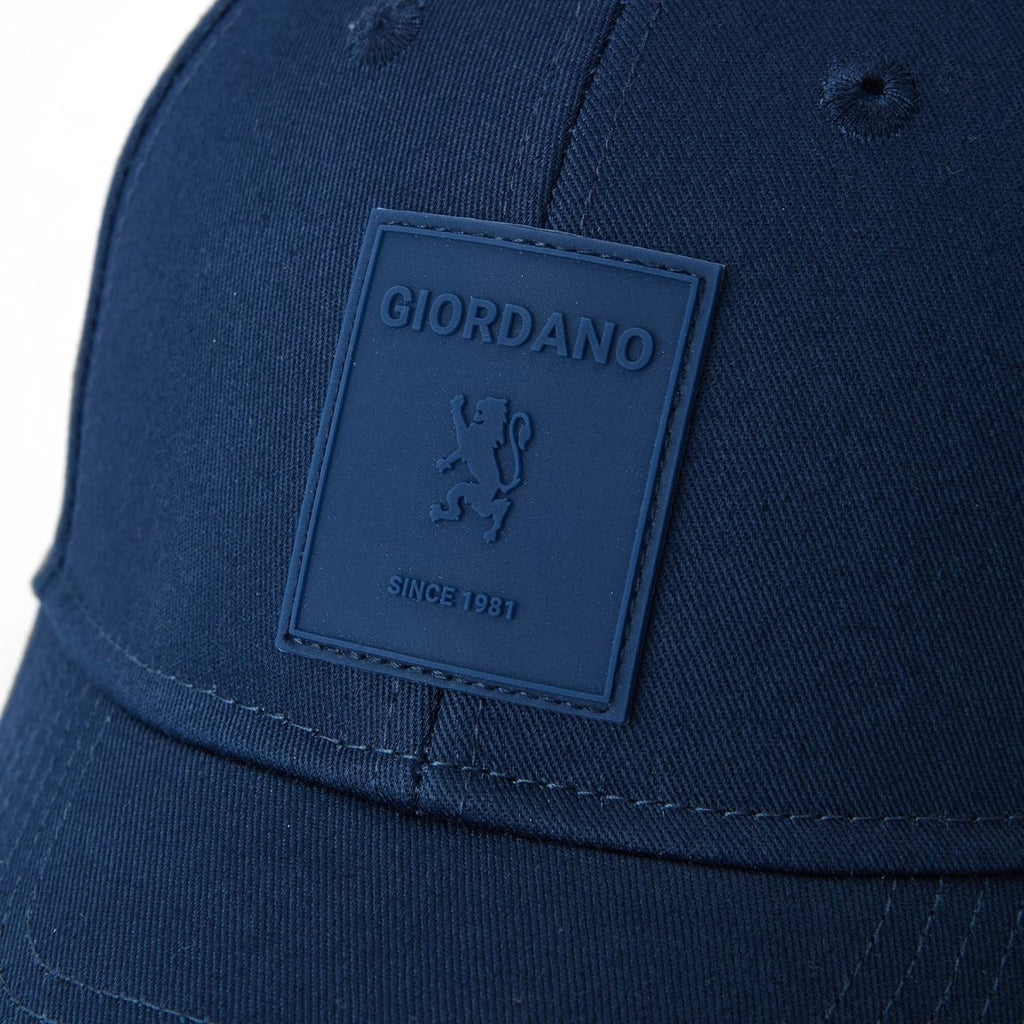 Giordano Unisex Cotton Rubber Badge Baseball Cap - Premium Cap