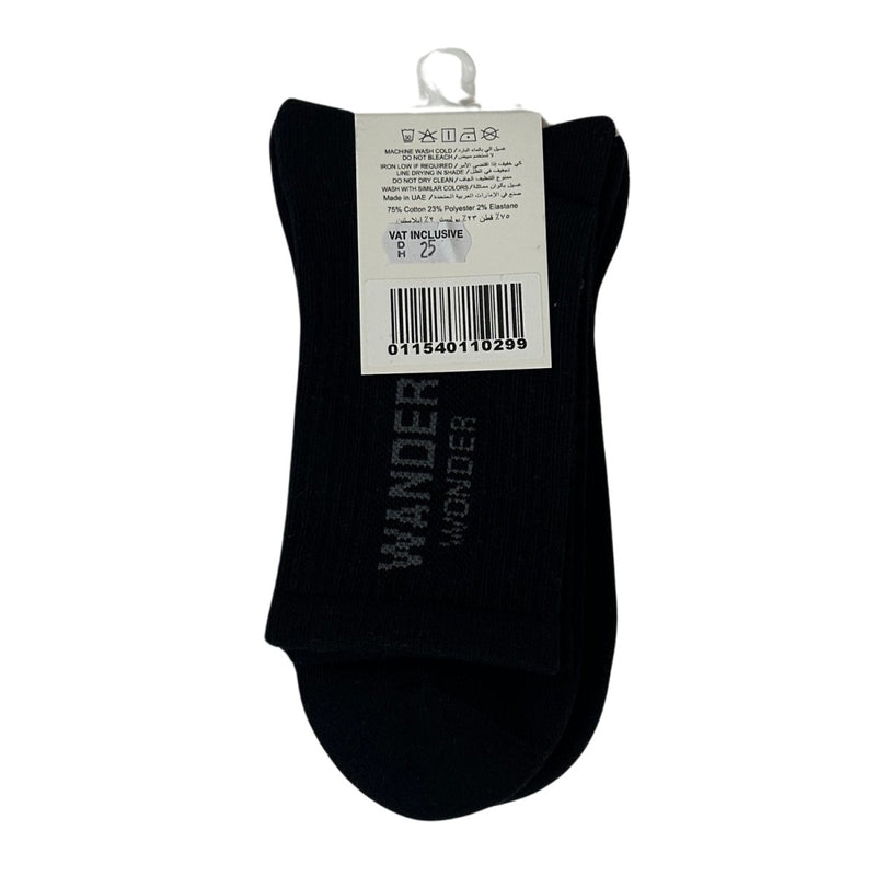 Giordano Wander Wonder Collection Longer Socks - 2 Pack, Cotton Polyester Elastane Blend - Premium Socks