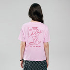 Giordano Women Boyfriend Cotton Graphic Crew Tee - Premium Print Tee
