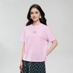 Giordano Women Boyfriend Cotton Graphic Crew Tee - Premium Print Tee