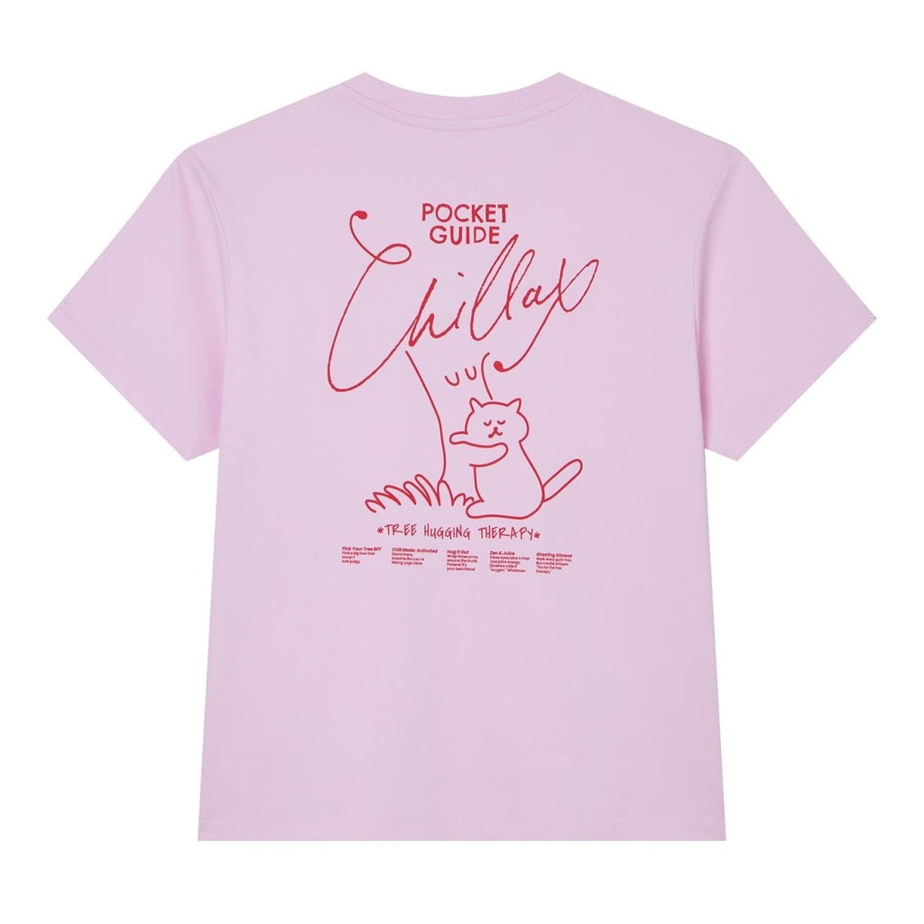 Giordano Women Boyfriend Cotton Graphic Crew Tee - Premium Print Tee