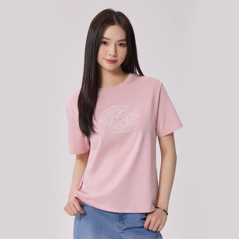 Giordano Women Boyfriend Cotton Graphic Tee - first_variant_option_2 Premium Print Tee for Giordano