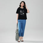 Giordano Women Boyfriend Cotton Print Crew Tee - Premium Print Tee