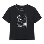 Giordano Women Boyfriend Cotton Print Crew Tee - Premium Print Tee