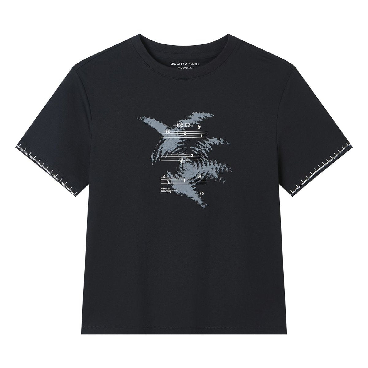 Giordano Women Boyfriend Fit Cotton Graphic Crew Tee - Premium Print Tee