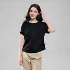 Giordano Women Boyfriend Interlock Liquid Tee - Premium Tee