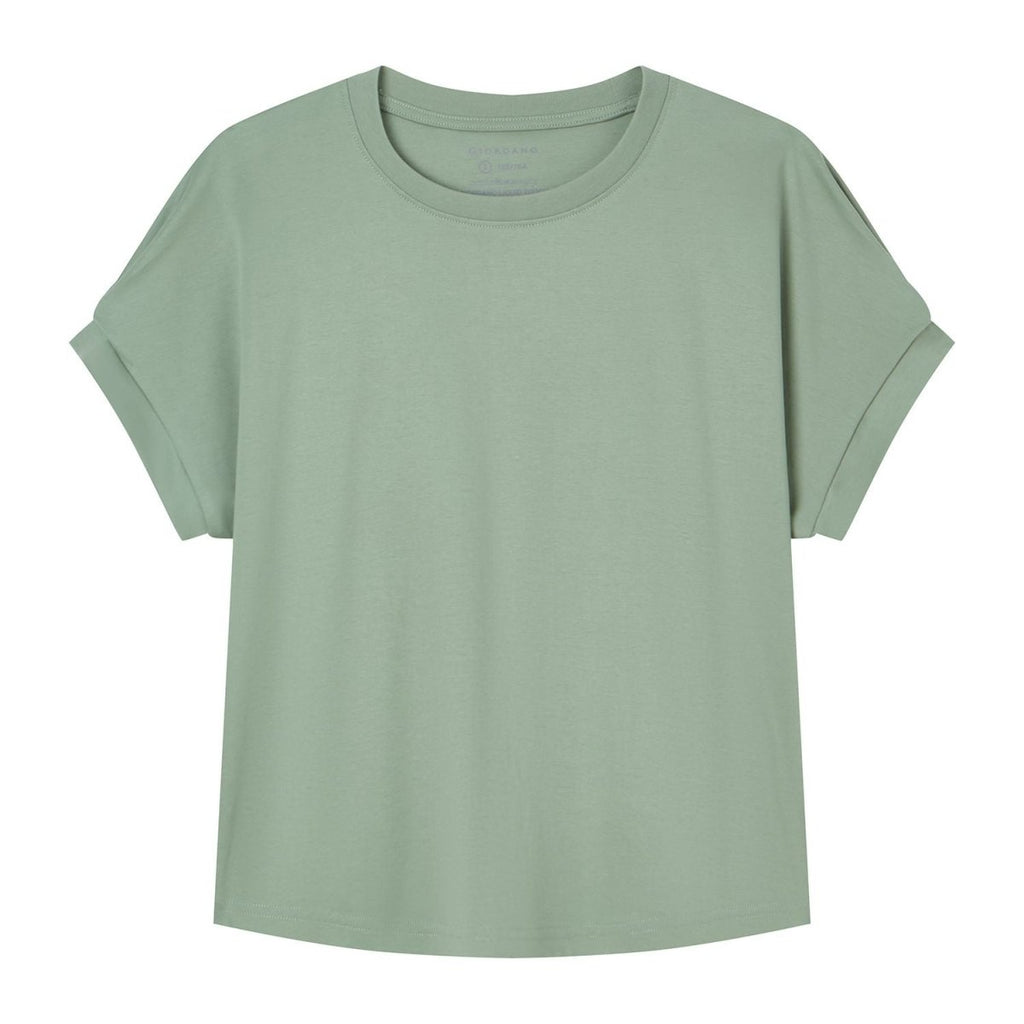 Giordano Women Boyfriend Interlock Liquid Tee - first_variant_option_2 Premium Tee for Giordano