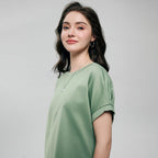 Giordano Women Boyfriend Interlock Liquid Tee - first_variant_option_2 Premium Tee for Giordano