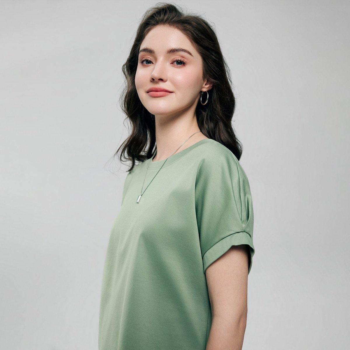 Giordano Women Boyfriend Interlock Liquid Tee - first_variant_option_2 Premium Tee for Giordano