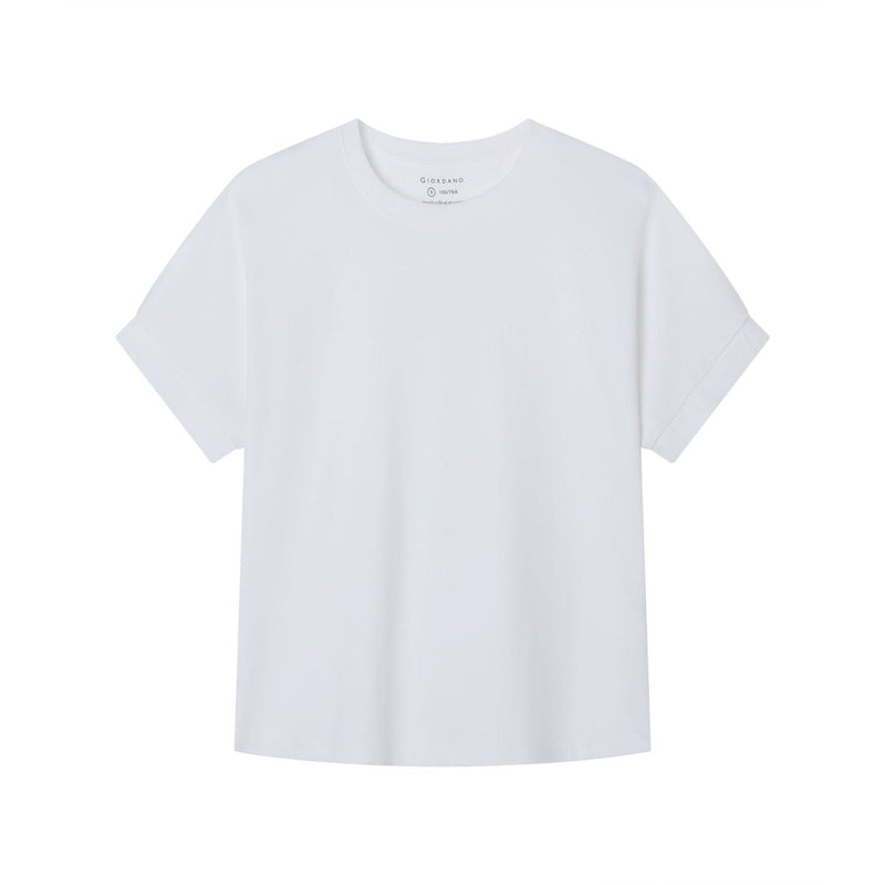 Giordano Women Boyfriend Interlock Liquid Tee - first_variant_option_2 Premium Tee for Giordano